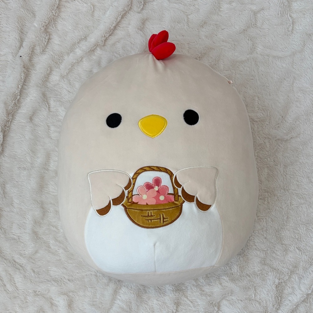 Extra-Large Squishmallow-Style Chicken Plush ~16” | Brand New | Ultra Soft